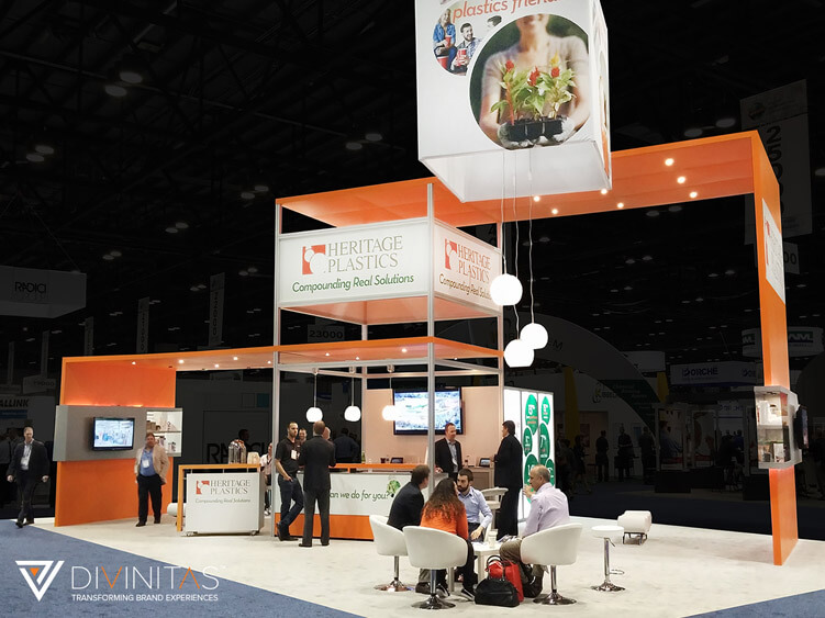 Heritage Plastics Tradeshow Booth