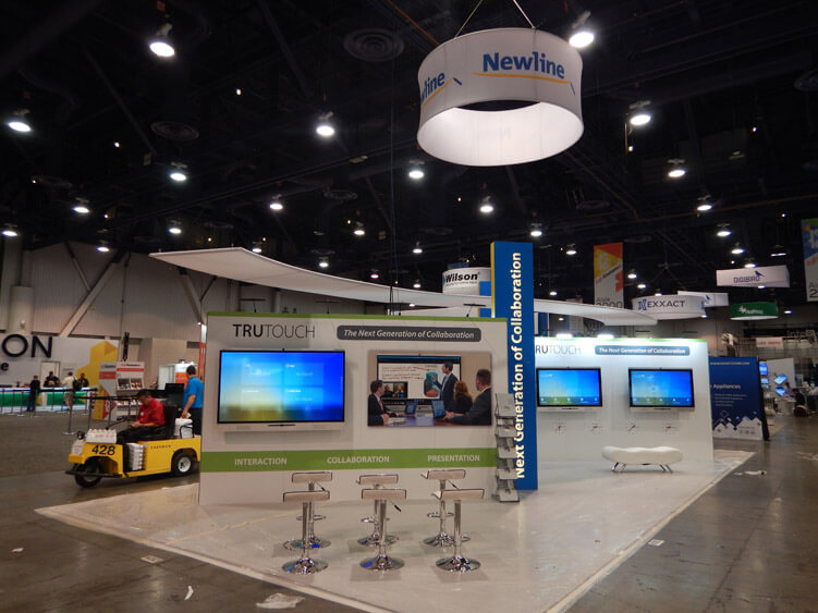 Trade Show Exhibit Design: Newline’s Big InfoComm Win
